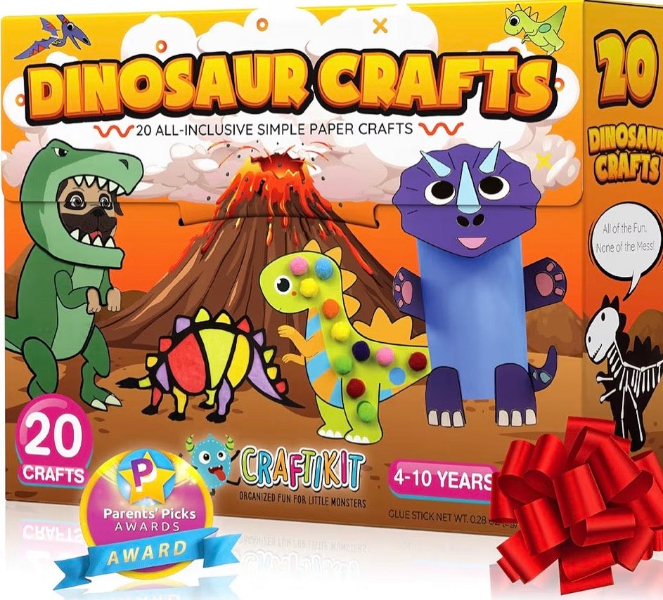 Alura Craftikit® 20 Award-Winning Animal Toddler Arts & Crafts for Kids Alura