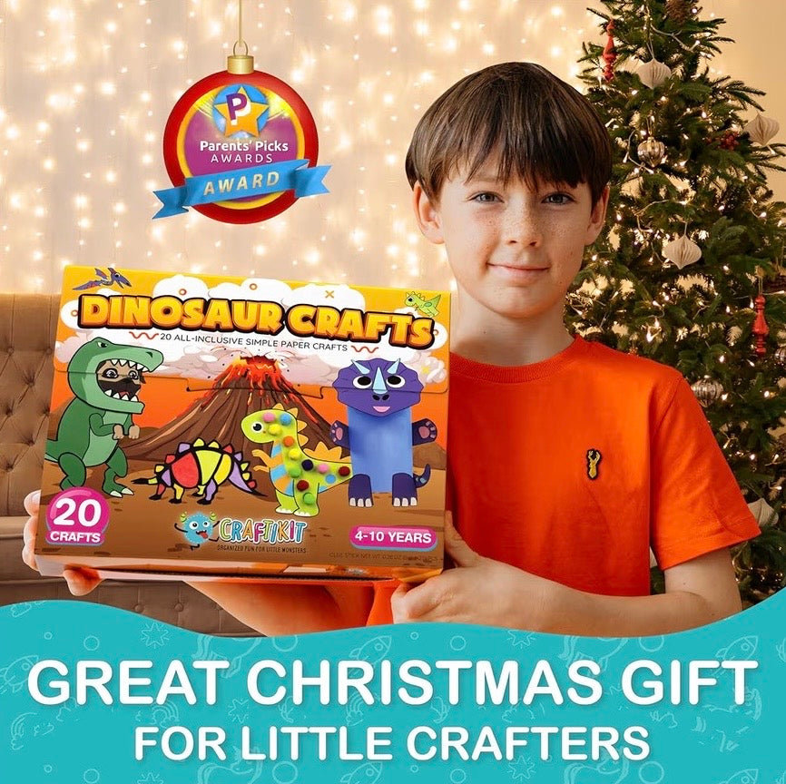 Alura Craftikit® 20 Award-Winning Animal Toddler Arts & Crafts for Kids Alura