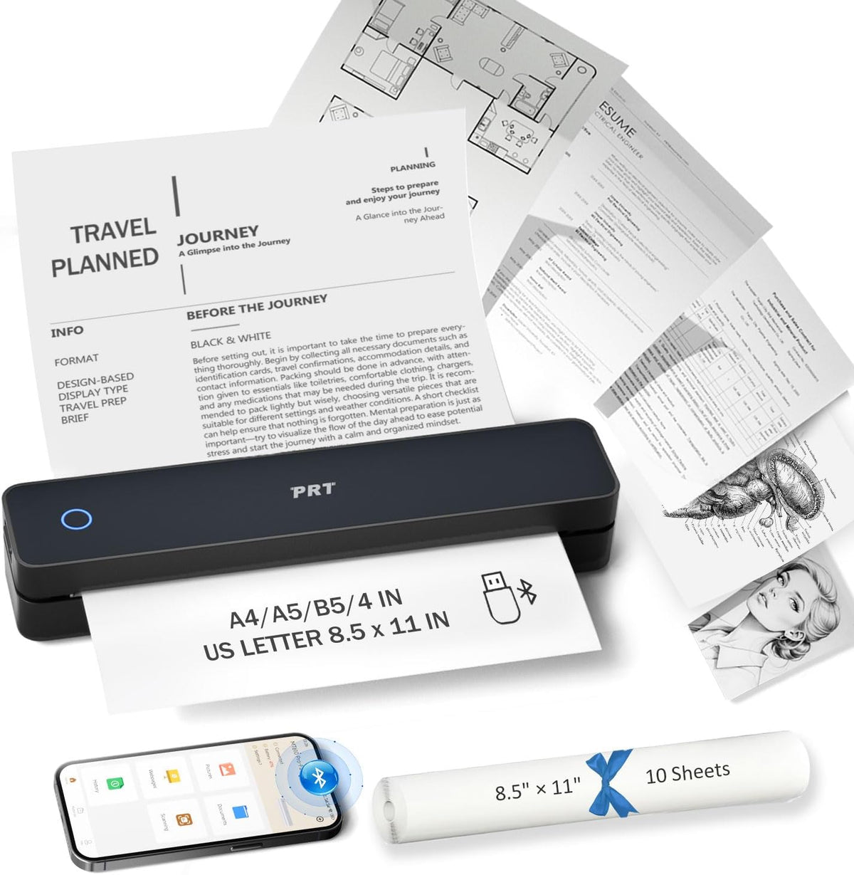 **Ultra-Portable Inkless Printer™** Alura