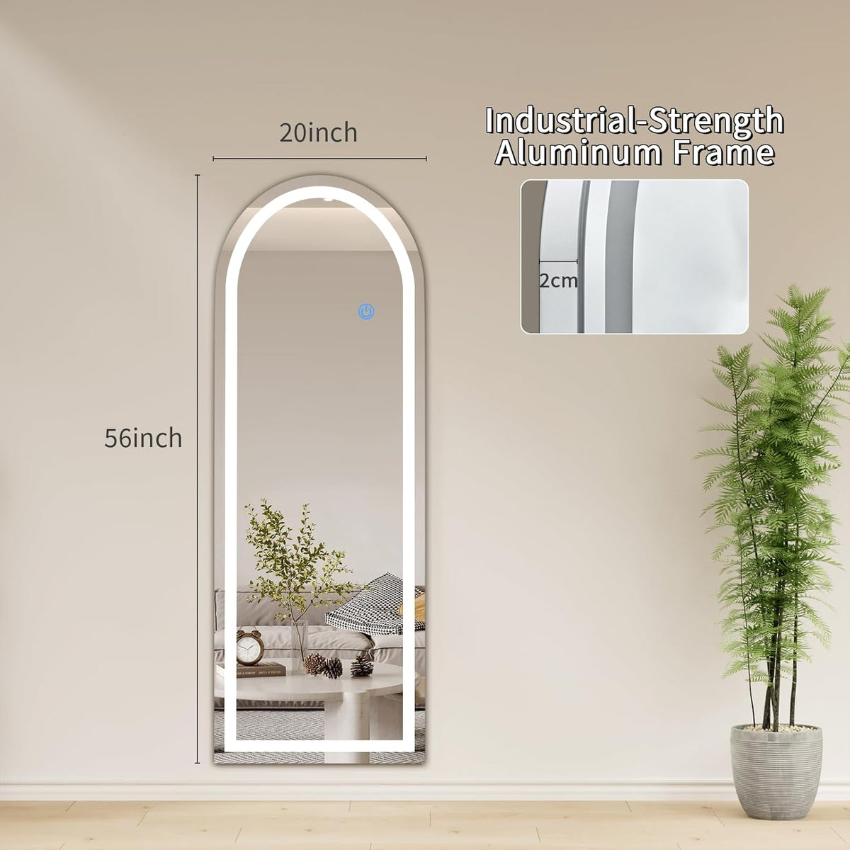 Illuminate Full-Length Mirror with LED™ Alura